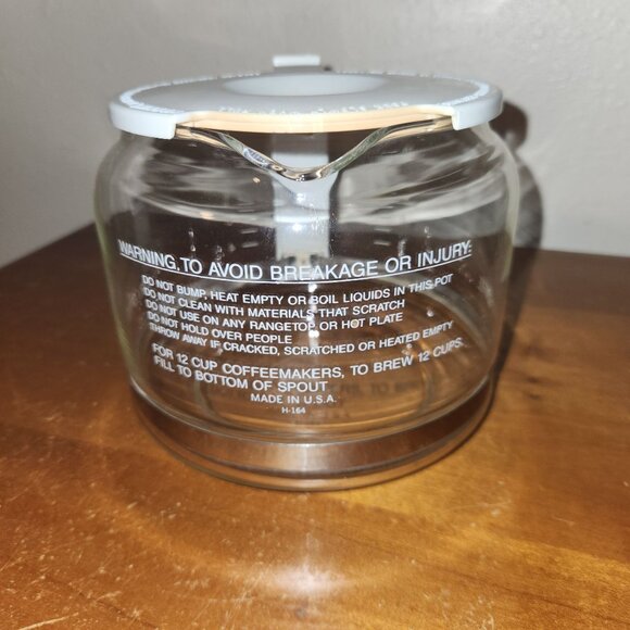 Mr. Coffee 12-Cup Glass Coffee Carafe With White Handle - Picture 5 of 7